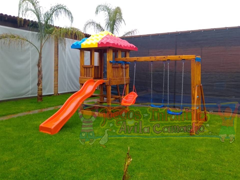 Juegos Infantiles Columpios Y Resbaladillas Casita Para Niños