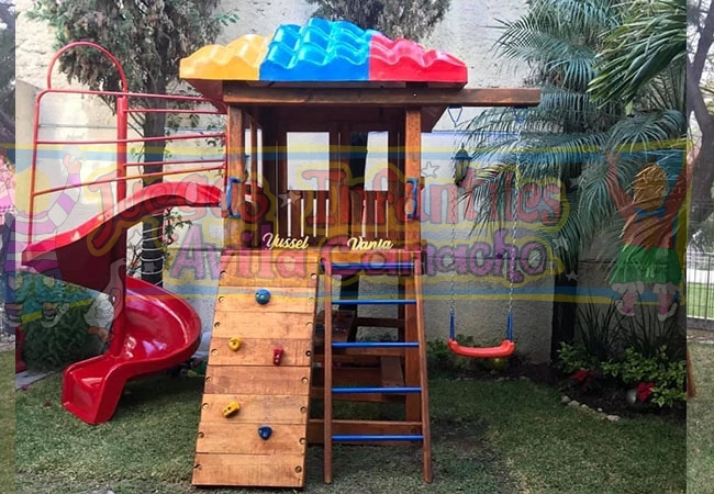 Casa De Juegos Para Niños Resbaladilla Infantil KIDDO Con Canasta