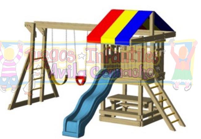 Casita De Juegos Con Resbaladilla Casitas Columpios Resbaladillas